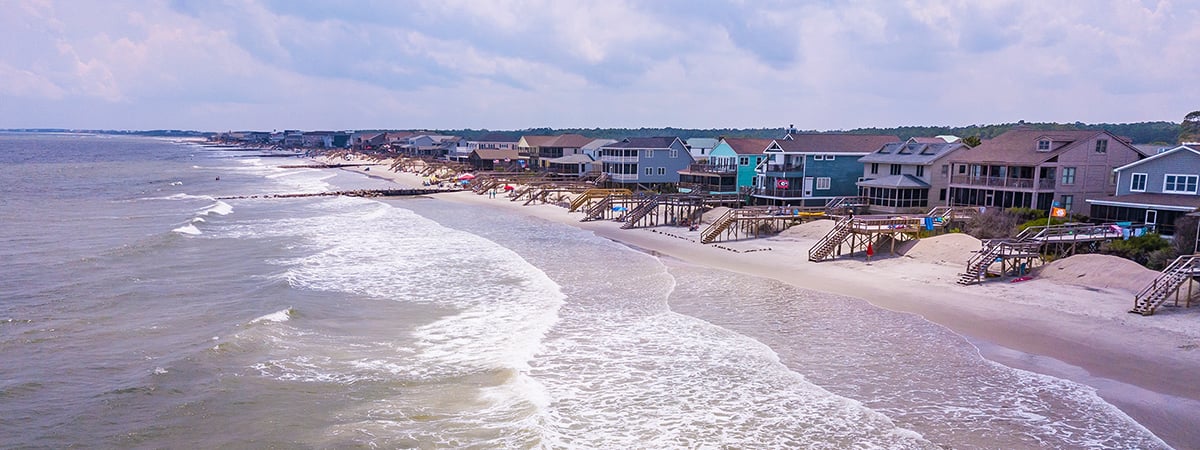 Pawleys Island Shoreline Aerial