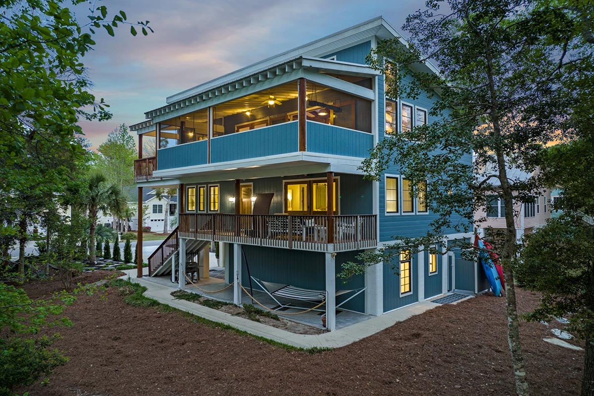 Sea Timbers vacation rental from the outside.