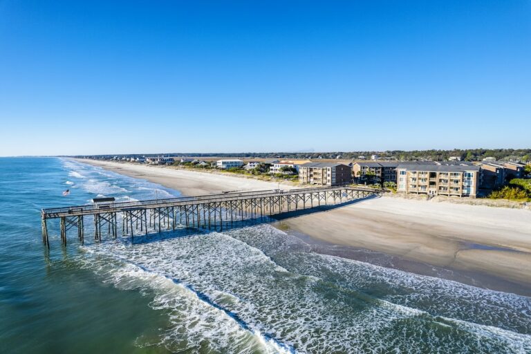 Aerial of the Pier at Pawleys Pier Village